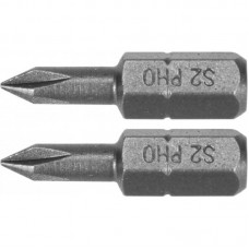YATO Set 2 biti cruce PH0, prindere hexagonala 1/4", lungime 25 mm